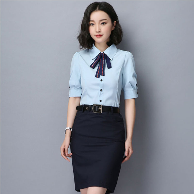 女士时尚短袖衬衫（DG-DCV005）